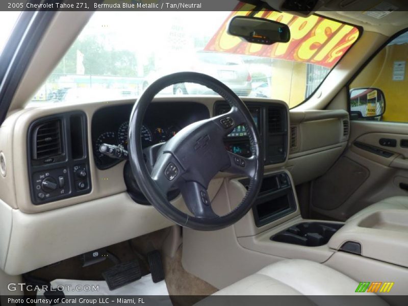 Bermuda Blue Metallic / Tan/Neutral 2005 Chevrolet Tahoe Z71