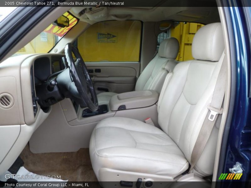 Bermuda Blue Metallic / Tan/Neutral 2005 Chevrolet Tahoe Z71