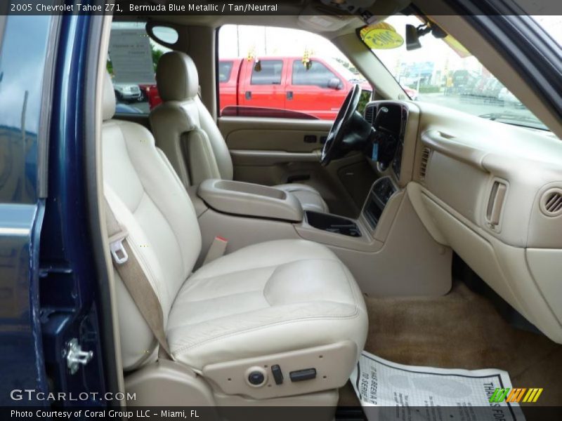 Bermuda Blue Metallic / Tan/Neutral 2005 Chevrolet Tahoe Z71