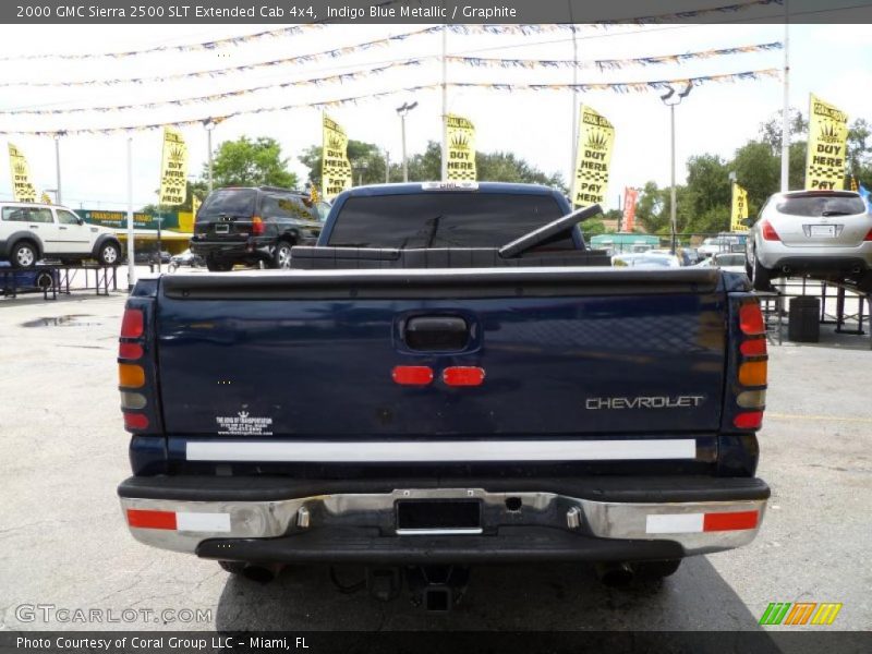 Indigo Blue Metallic / Graphite 2000 GMC Sierra 2500 SLT Extended Cab 4x4