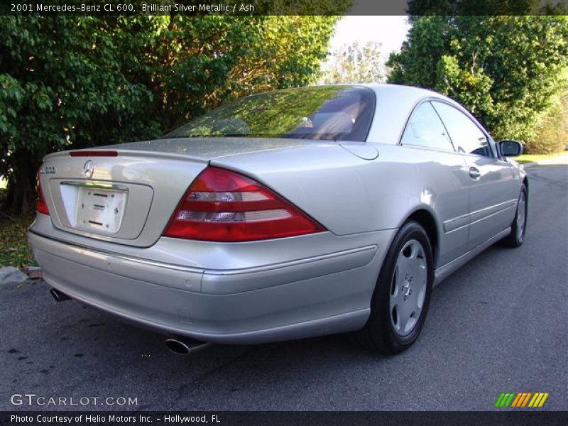 Brilliant Silver Metallic / Ash 2001 Mercedes-Benz CL 600