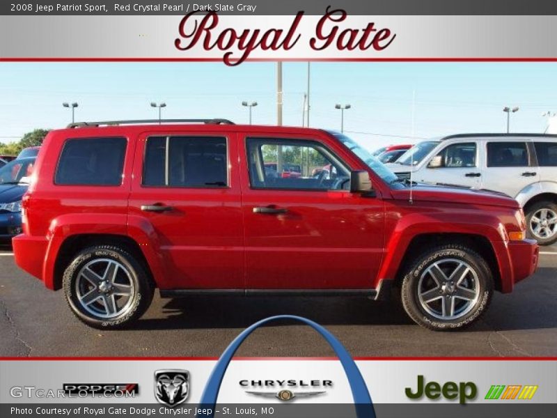 Red Crystal Pearl / Dark Slate Gray 2008 Jeep Patriot Sport