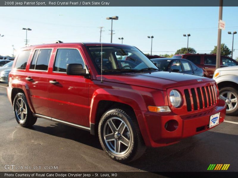 Red Crystal Pearl / Dark Slate Gray 2008 Jeep Patriot Sport
