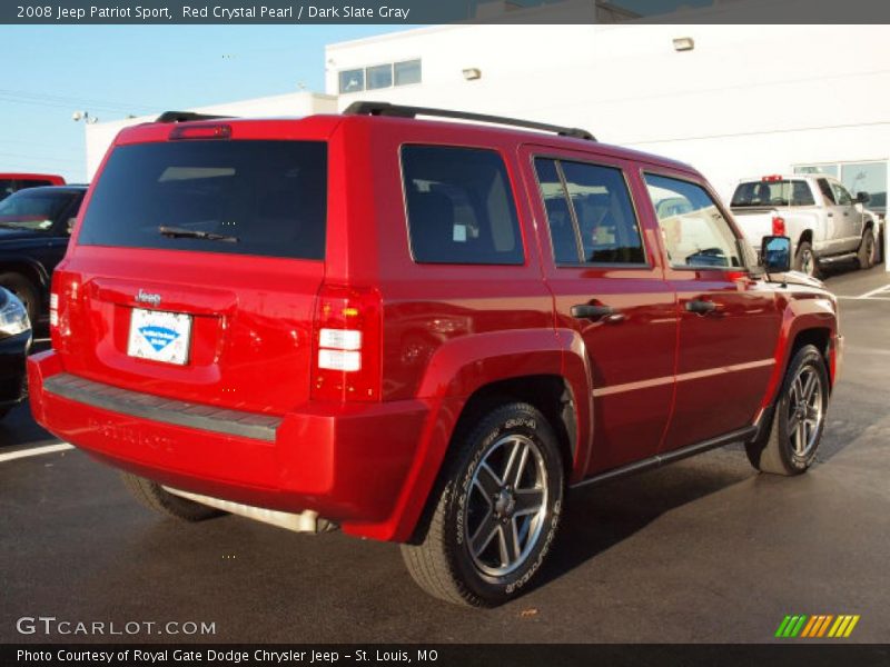 Red Crystal Pearl / Dark Slate Gray 2008 Jeep Patriot Sport