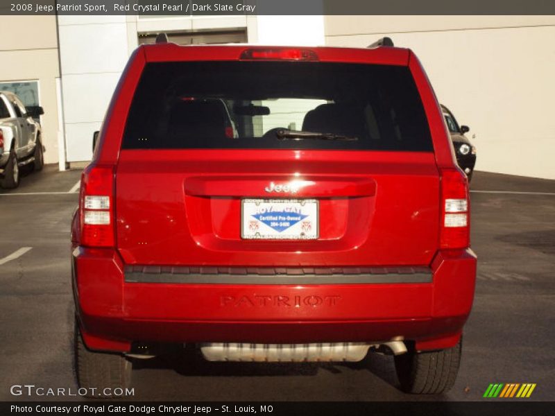 Red Crystal Pearl / Dark Slate Gray 2008 Jeep Patriot Sport