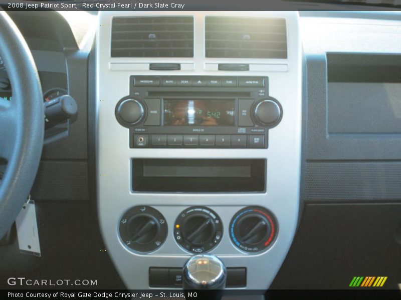 Red Crystal Pearl / Dark Slate Gray 2008 Jeep Patriot Sport