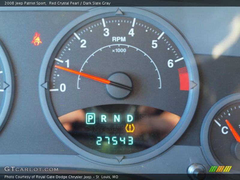 Red Crystal Pearl / Dark Slate Gray 2008 Jeep Patriot Sport