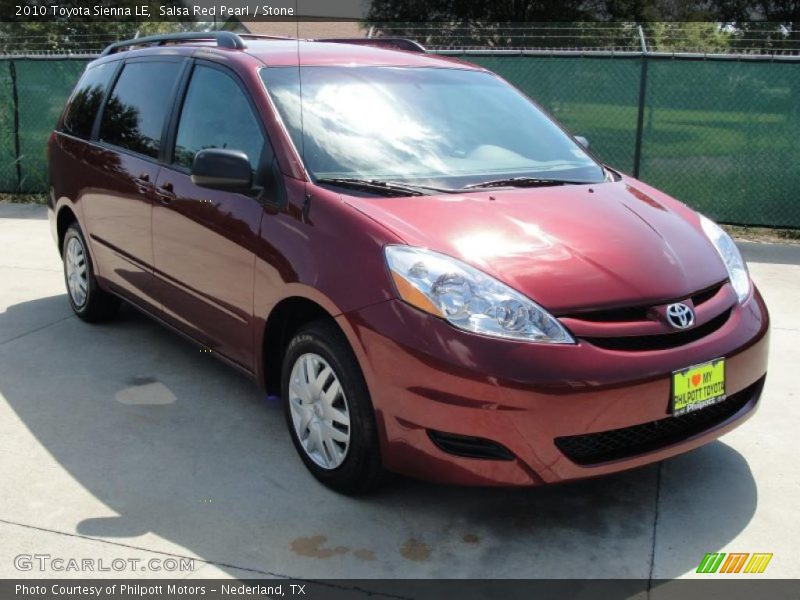 Salsa Red Pearl / Stone 2010 Toyota Sienna LE