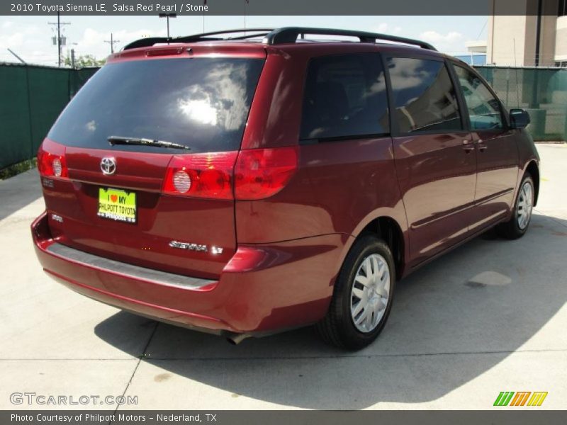 Salsa Red Pearl / Stone 2010 Toyota Sienna LE