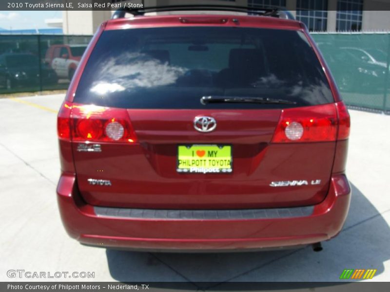 Salsa Red Pearl / Stone 2010 Toyota Sienna LE