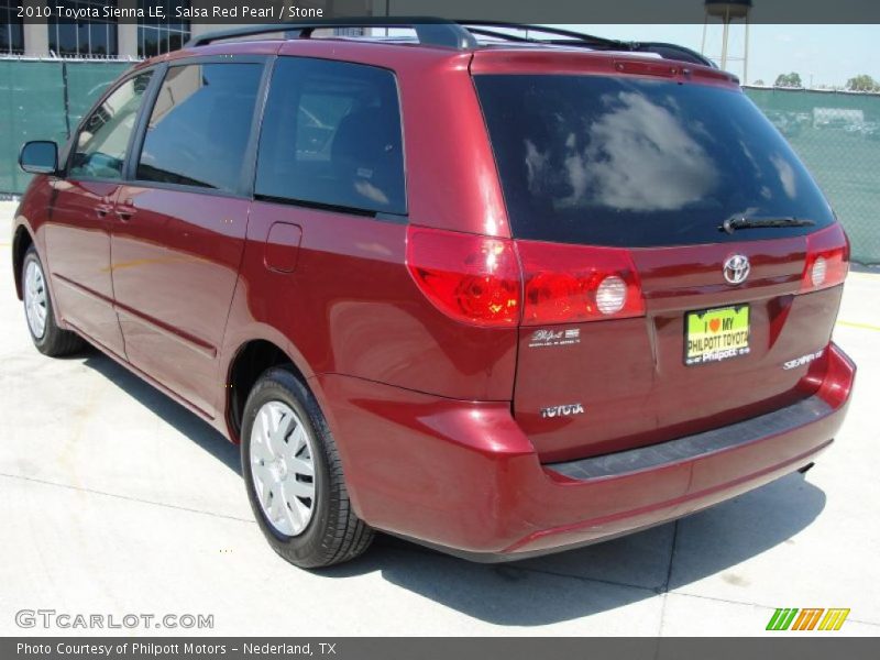 Salsa Red Pearl / Stone 2010 Toyota Sienna LE
