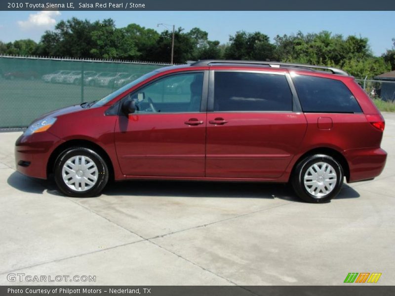 Salsa Red Pearl / Stone 2010 Toyota Sienna LE