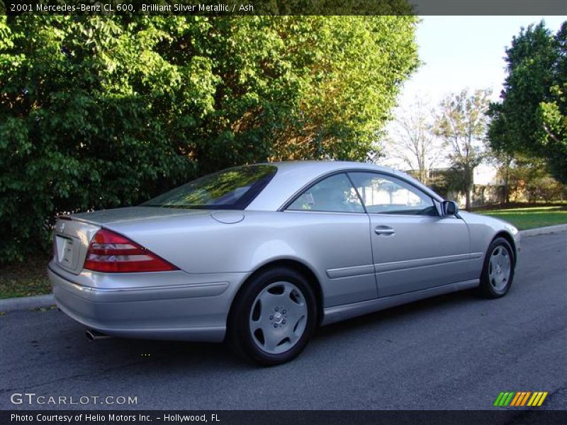 Brilliant Silver Metallic / Ash 2001 Mercedes-Benz CL 600
