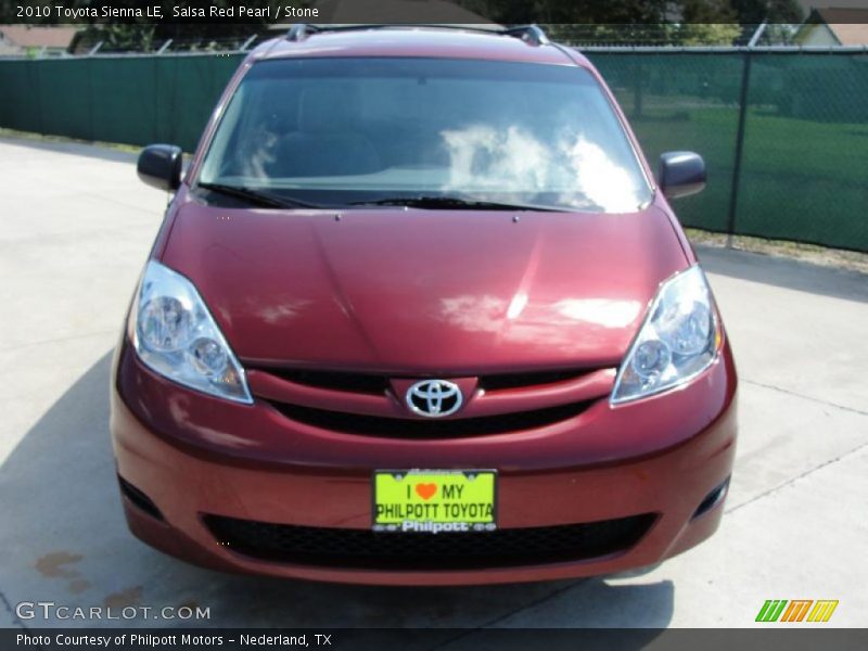 Salsa Red Pearl / Stone 2010 Toyota Sienna LE