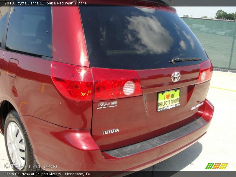 Salsa Red Pearl / Stone 2010 Toyota Sienna LE