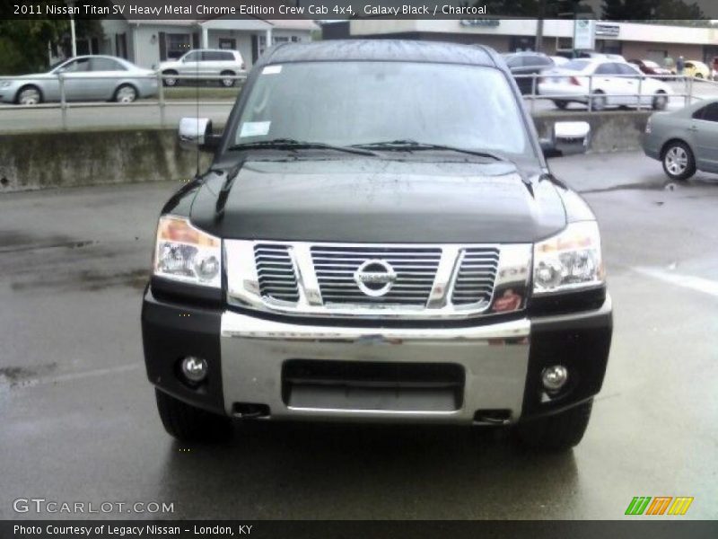 Galaxy Black / Charcoal 2011 Nissan Titan SV Heavy Metal Chrome Edition Crew Cab 4x4