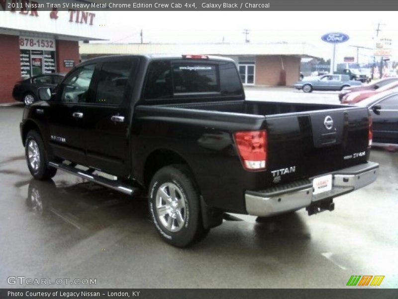 Galaxy Black / Charcoal 2011 Nissan Titan SV Heavy Metal Chrome Edition Crew Cab 4x4