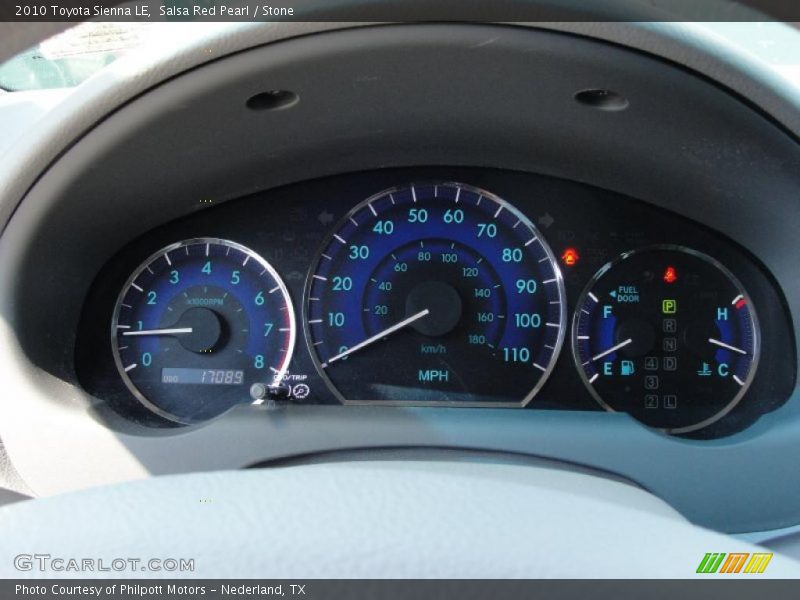 Salsa Red Pearl / Stone 2010 Toyota Sienna LE