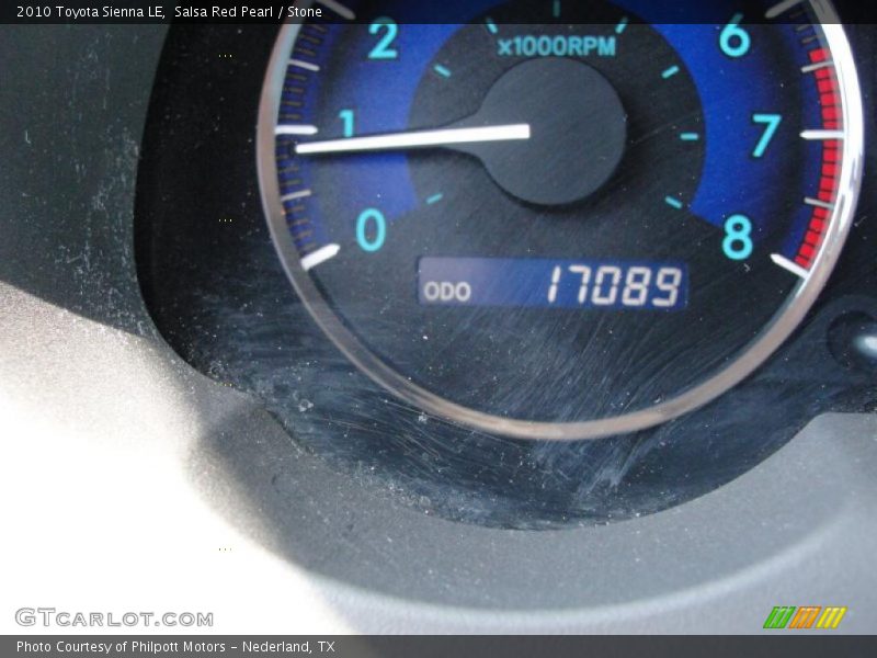 Salsa Red Pearl / Stone 2010 Toyota Sienna LE