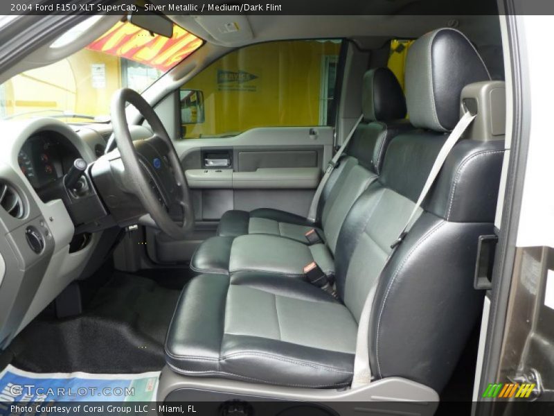 Silver Metallic / Medium/Dark Flint 2004 Ford F150 XLT SuperCab