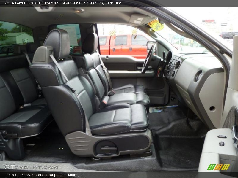 Silver Metallic / Medium/Dark Flint 2004 Ford F150 XLT SuperCab