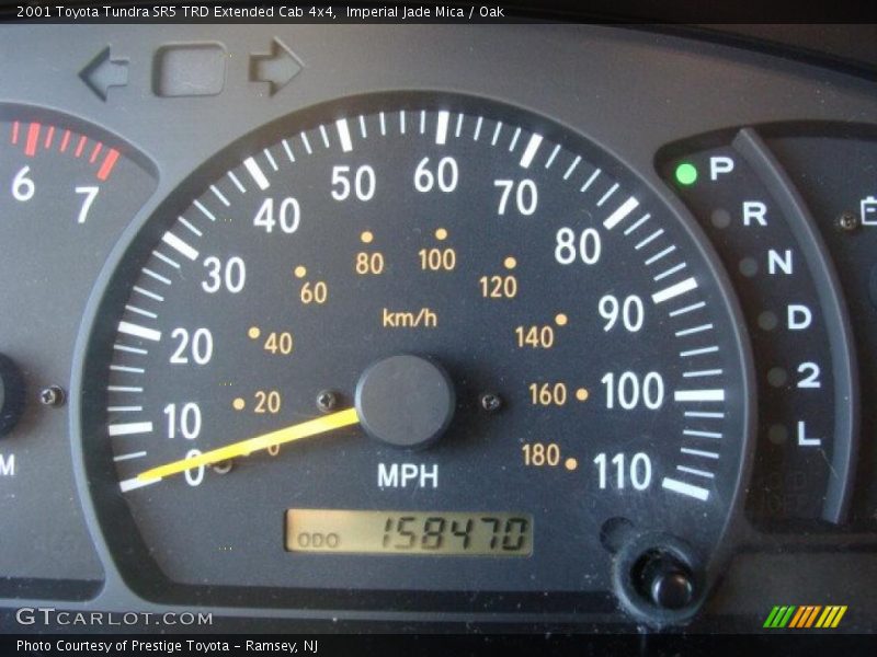 Imperial Jade Mica / Oak 2001 Toyota Tundra SR5 TRD Extended Cab 4x4