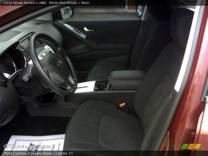Merlot Red Metallic / Black 2010 Nissan Murano S AWD