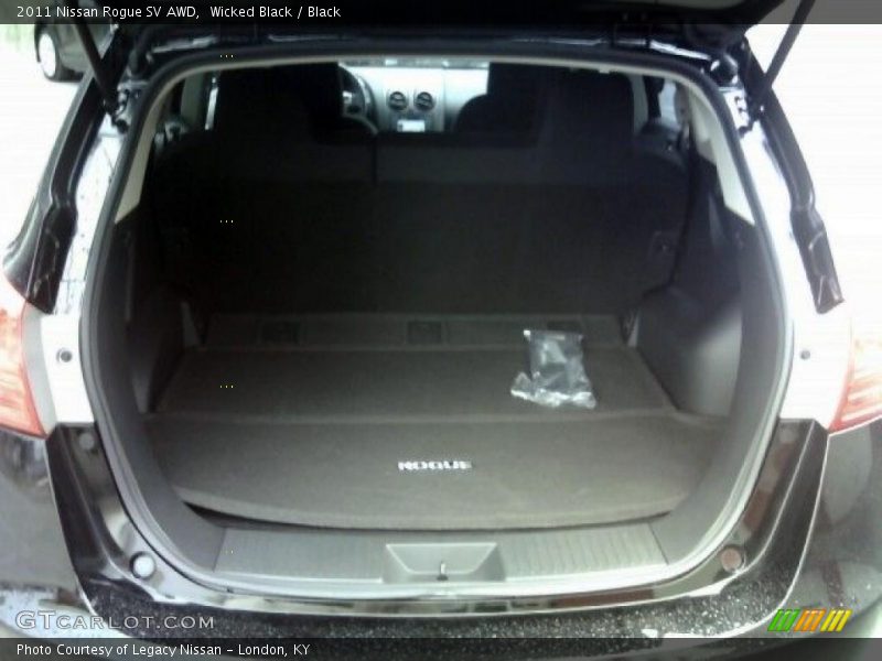 Wicked Black / Black 2011 Nissan Rogue SV AWD