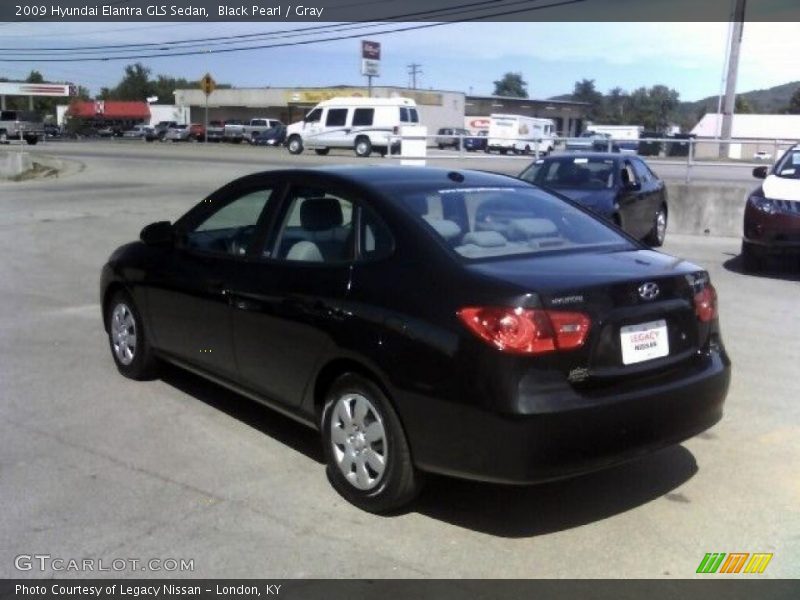 Black Pearl / Gray 2009 Hyundai Elantra GLS Sedan