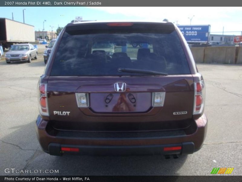 Dark Cherry Pearl / Saddle 2007 Honda Pilot EX 4WD