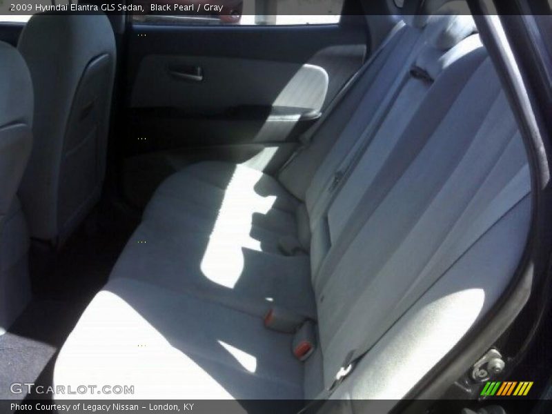 Black Pearl / Gray 2009 Hyundai Elantra GLS Sedan