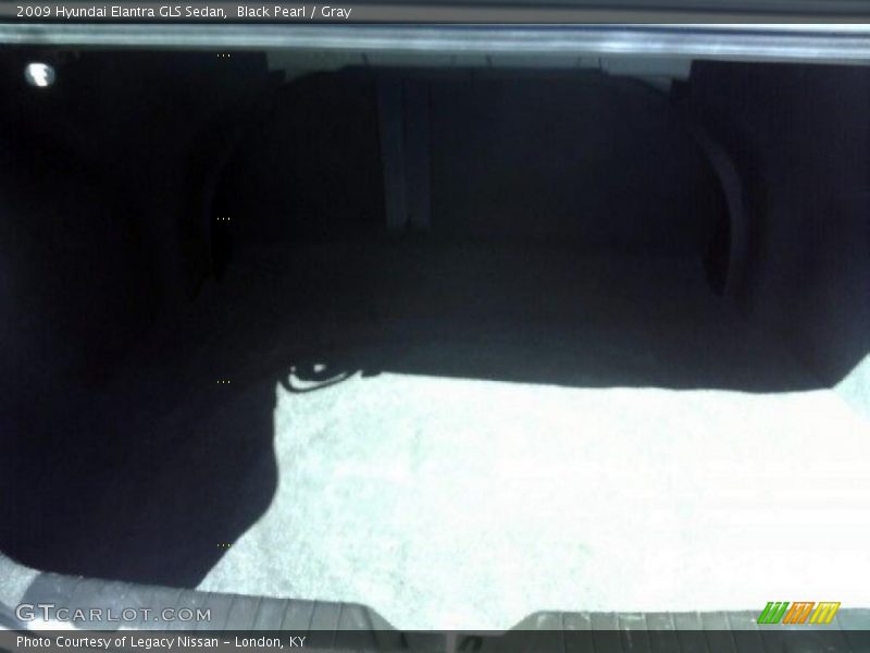 Black Pearl / Gray 2009 Hyundai Elantra GLS Sedan