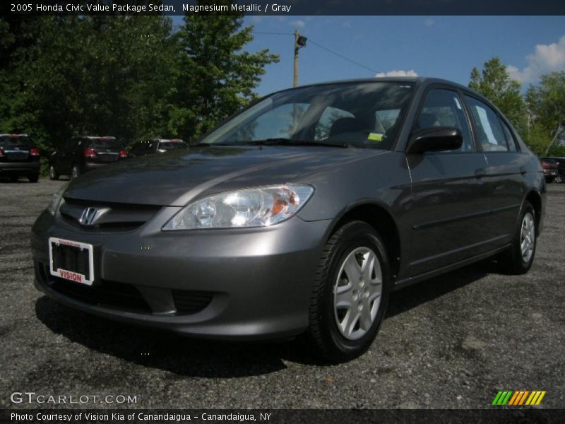 Magnesium Metallic / Gray 2005 Honda Civic Value Package Sedan