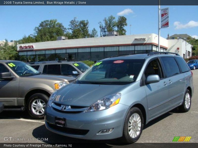 Blue Mirage Metallic / Stone 2008 Toyota Sienna Limited