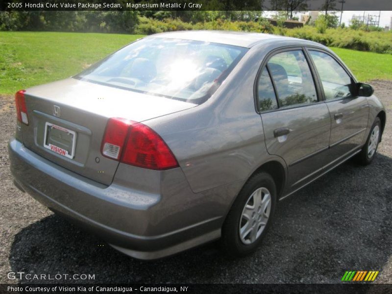 Magnesium Metallic / Gray 2005 Honda Civic Value Package Sedan