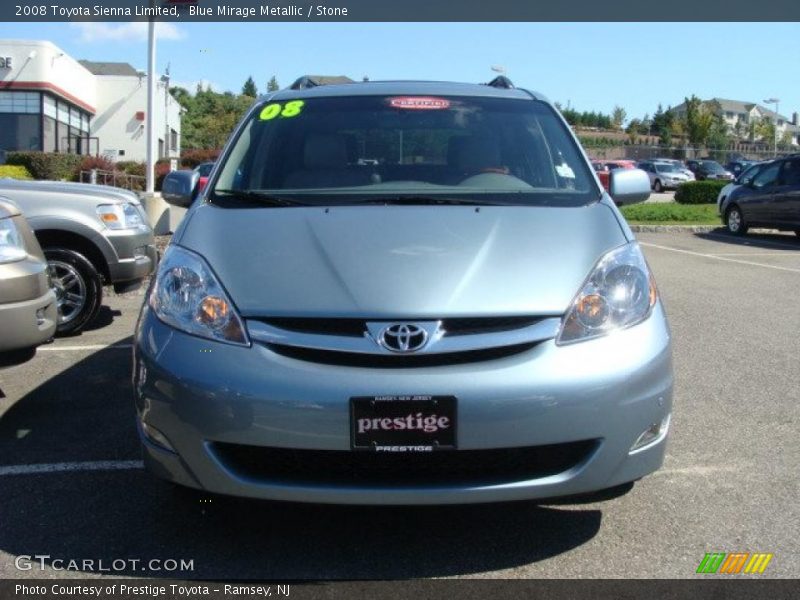 Blue Mirage Metallic / Stone 2008 Toyota Sienna Limited