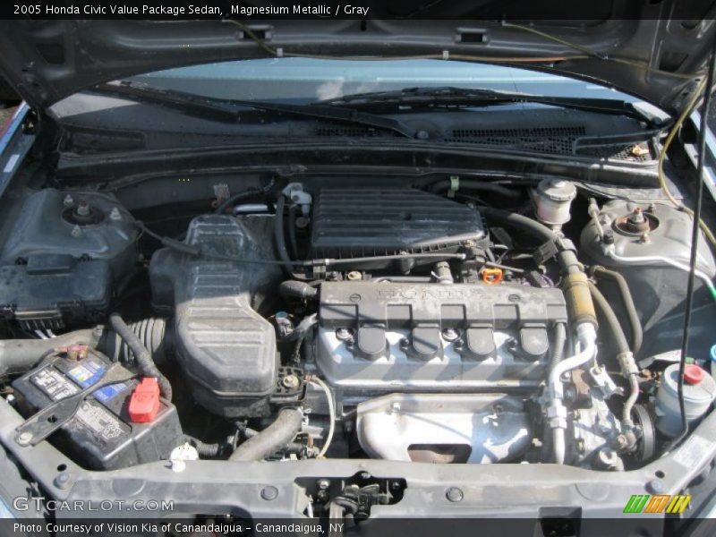 Magnesium Metallic / Gray 2005 Honda Civic Value Package Sedan
