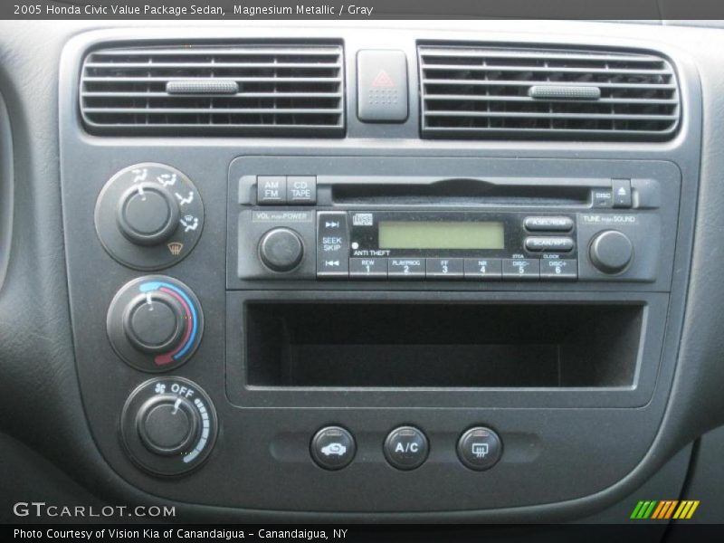 Magnesium Metallic / Gray 2005 Honda Civic Value Package Sedan