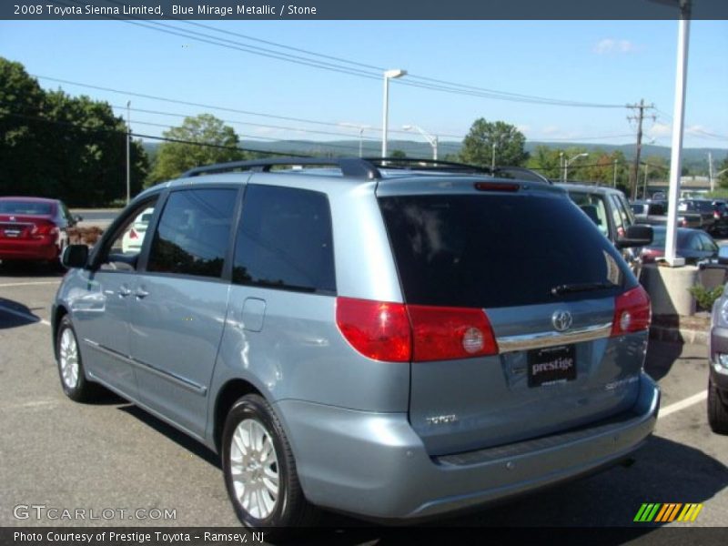 Blue Mirage Metallic / Stone 2008 Toyota Sienna Limited