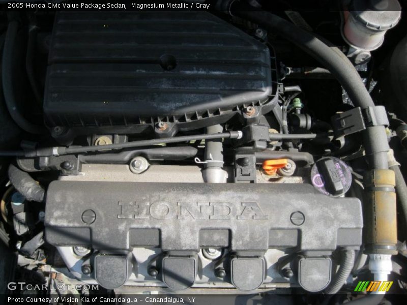 Magnesium Metallic / Gray 2005 Honda Civic Value Package Sedan