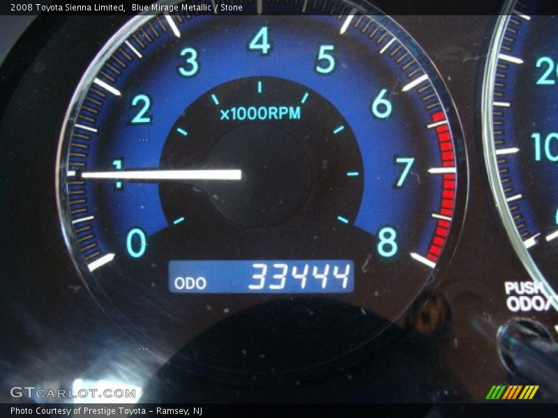 Blue Mirage Metallic / Stone 2008 Toyota Sienna Limited