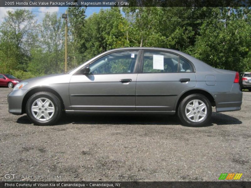 Magnesium Metallic / Gray 2005 Honda Civic Value Package Sedan