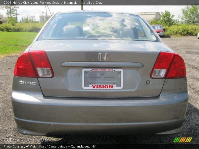 Magnesium Metallic / Gray 2005 Honda Civic Value Package Sedan