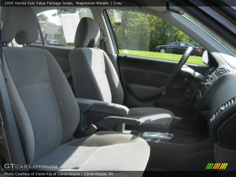 Magnesium Metallic / Gray 2005 Honda Civic Value Package Sedan