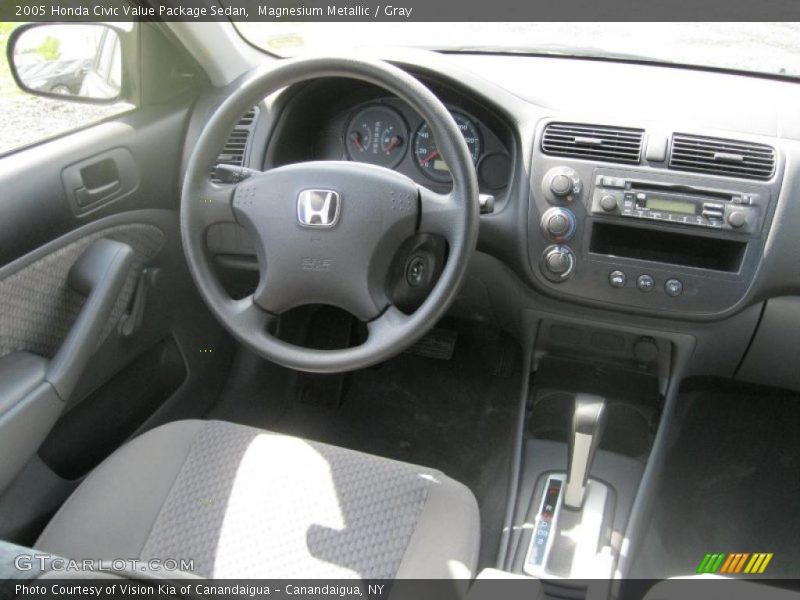Magnesium Metallic / Gray 2005 Honda Civic Value Package Sedan