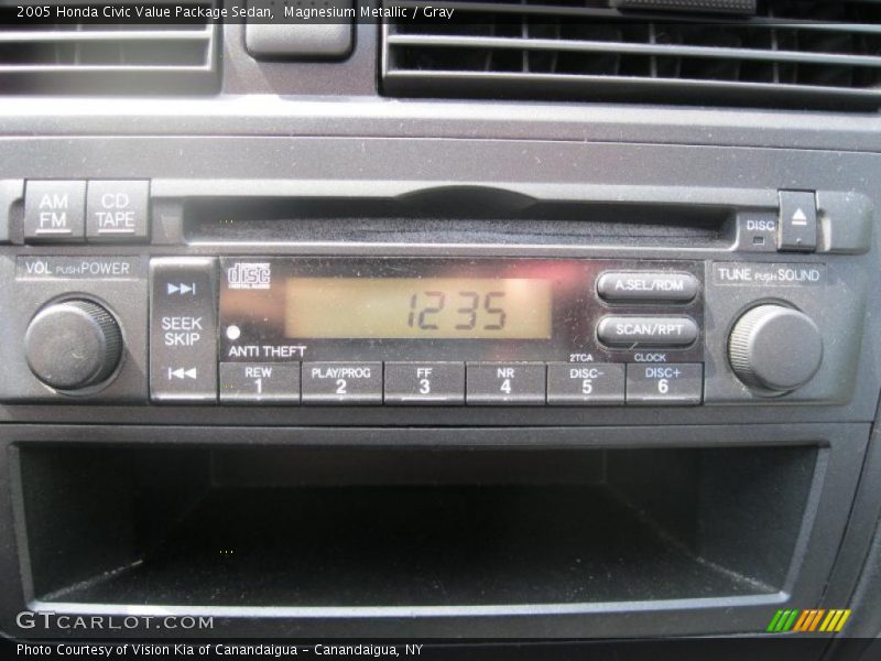 Magnesium Metallic / Gray 2005 Honda Civic Value Package Sedan