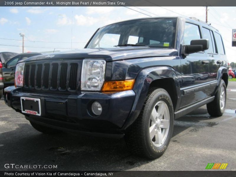 Midnight Blue Pearl / Medium Slate Gray 2006 Jeep Commander 4x4