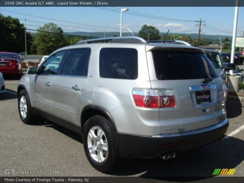 Liquid Silver Metallic / Ebony 2008 GMC Acadia SLT AWD