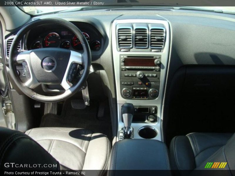 Liquid Silver Metallic / Ebony 2008 GMC Acadia SLT AWD