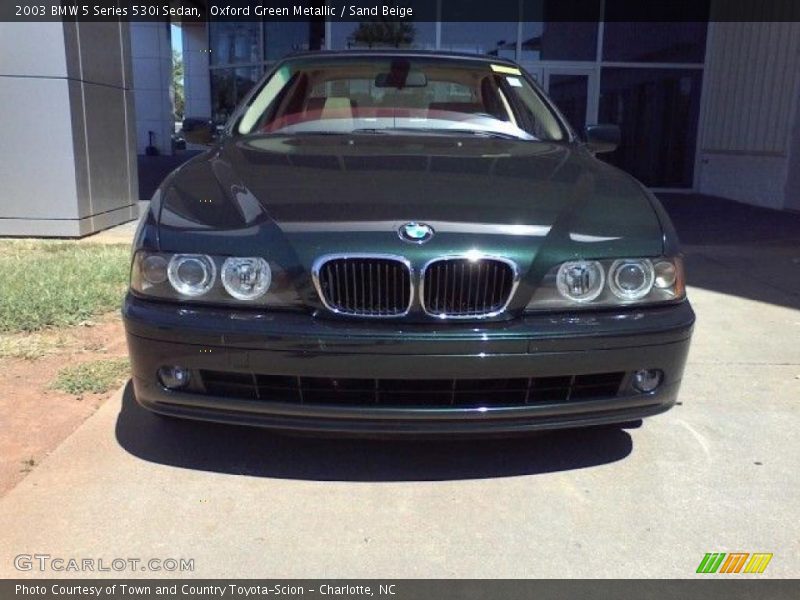 Oxford Green Metallic / Sand Beige 2003 BMW 5 Series 530i Sedan